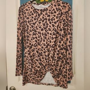 Miselon Animal Print blouse-M